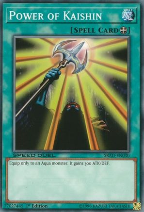 Power of Kaishin (SBAD-EN030) - Speed Duel: Attack from the Deep 1st Edition - Premium Yugioh Single from Konami - Just $0.25! Shop now at Game Crave Tournament Store