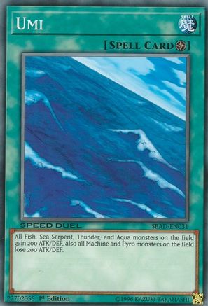 Umi (SBAD-EN031) - Speed Duel: Attack from the Deep 1st Edition - Premium Yugioh Single from Konami - Just $0.26! Shop now at Game Crave Tournament Store