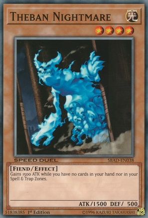 Theban Nightmare (SBAD-EN038) - Speed Duel: Attack from the Deep 1st Edition - Premium Yugioh Single from Konami - Just $0.25! Shop now at Game Crave Tournament Store