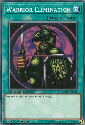 Warrior Elimination (SBAD-EN041) - Speed Duel: Attack from the Deep 1st Edition - Premium Yugioh Single from Konami - Just $0.25! Shop now at Game Crave Tournament Store