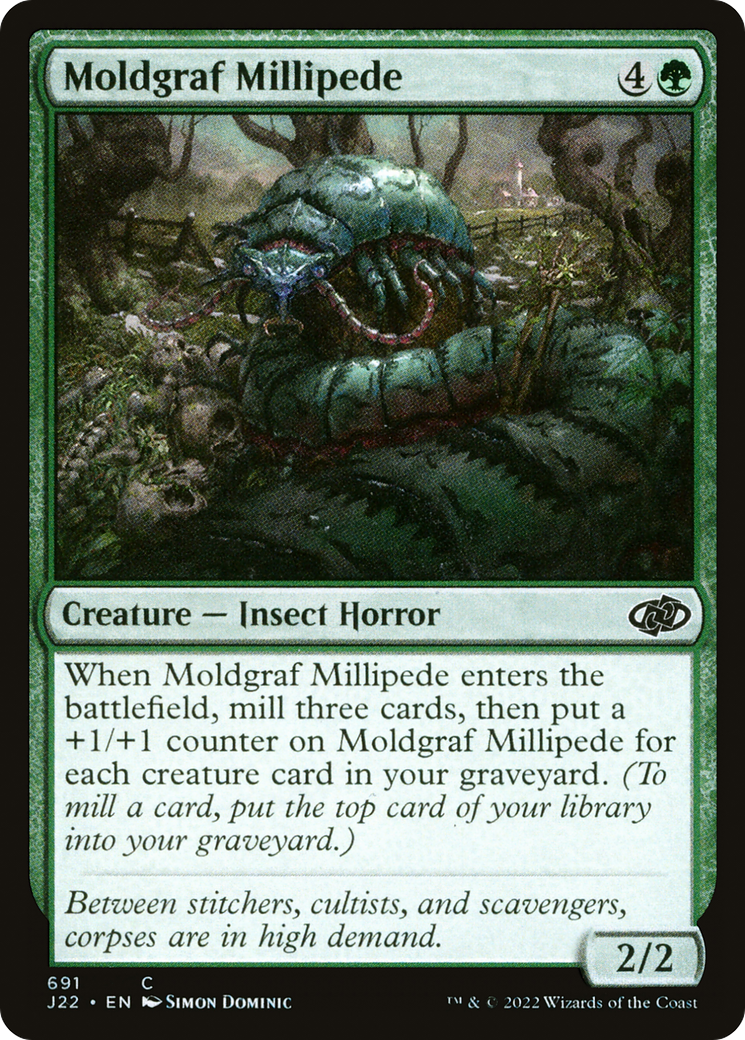 Moldgraf Millipede (J22-691) - Jumpstart 2022 - Premium MTG Single from Wizards of the Coast - Just $0.08! Shop now at Game Crave Tournament Store