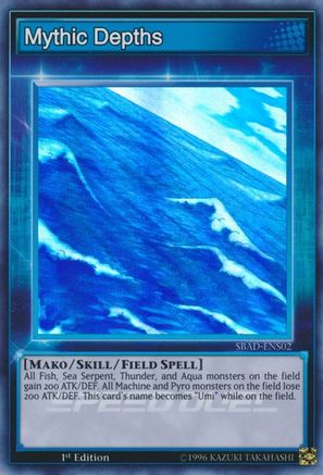 Mythic Depths (SBAD-ENS02) - Speed Duel: Attack from the Deep 1st Edition - Premium Yugioh Single from Konami - Just $0.28! Shop now at Game Crave Tournament Store