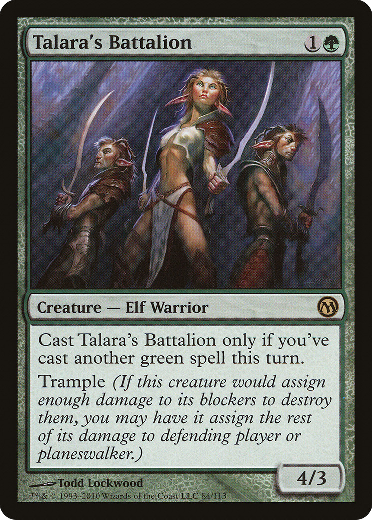 Talara's Battalion (DPA-084) - Duels of the Planeswalkers - Premium MTG Single from Wizards of the Coast - Just $0.13! Shop now at Game Crave Tournament Store