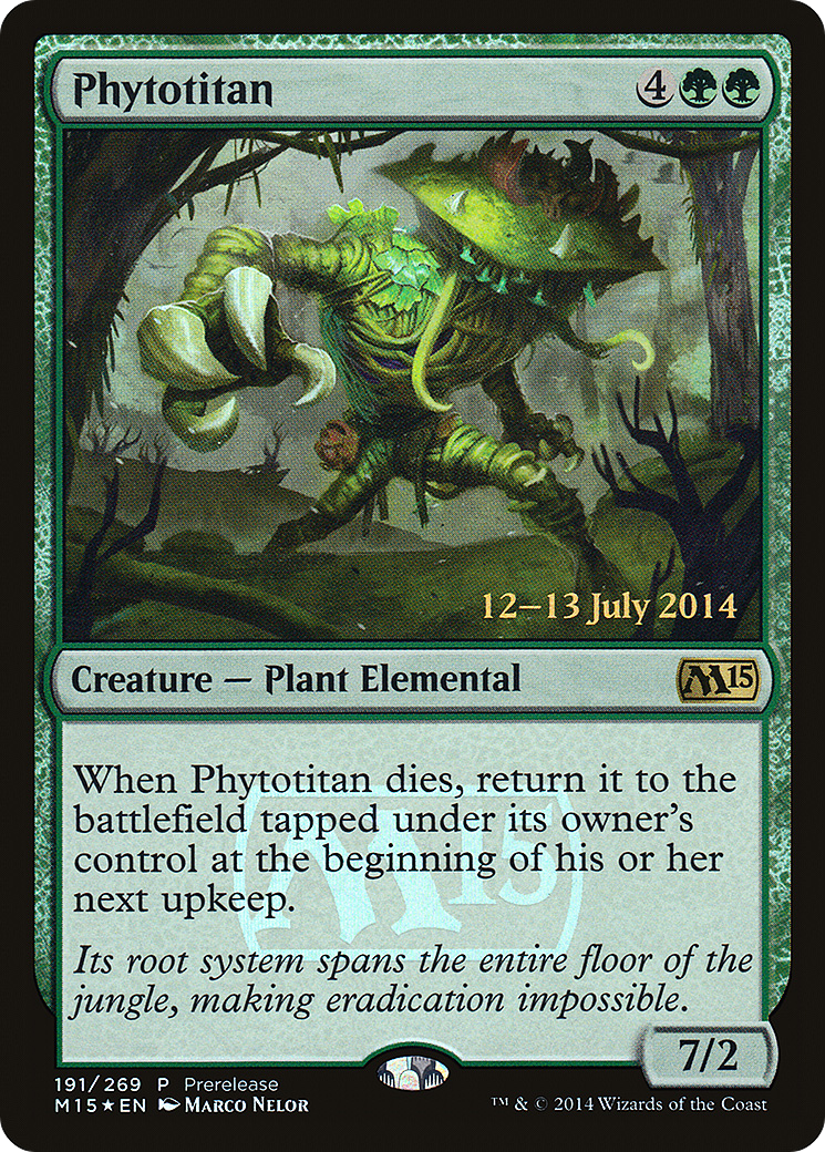 Phytotitan (PM15-191) - Magic 2015 Promos Foil - Premium MTG Single from Wizards of the Coast - Just $0.33! Shop now at Game Crave Tournament Store