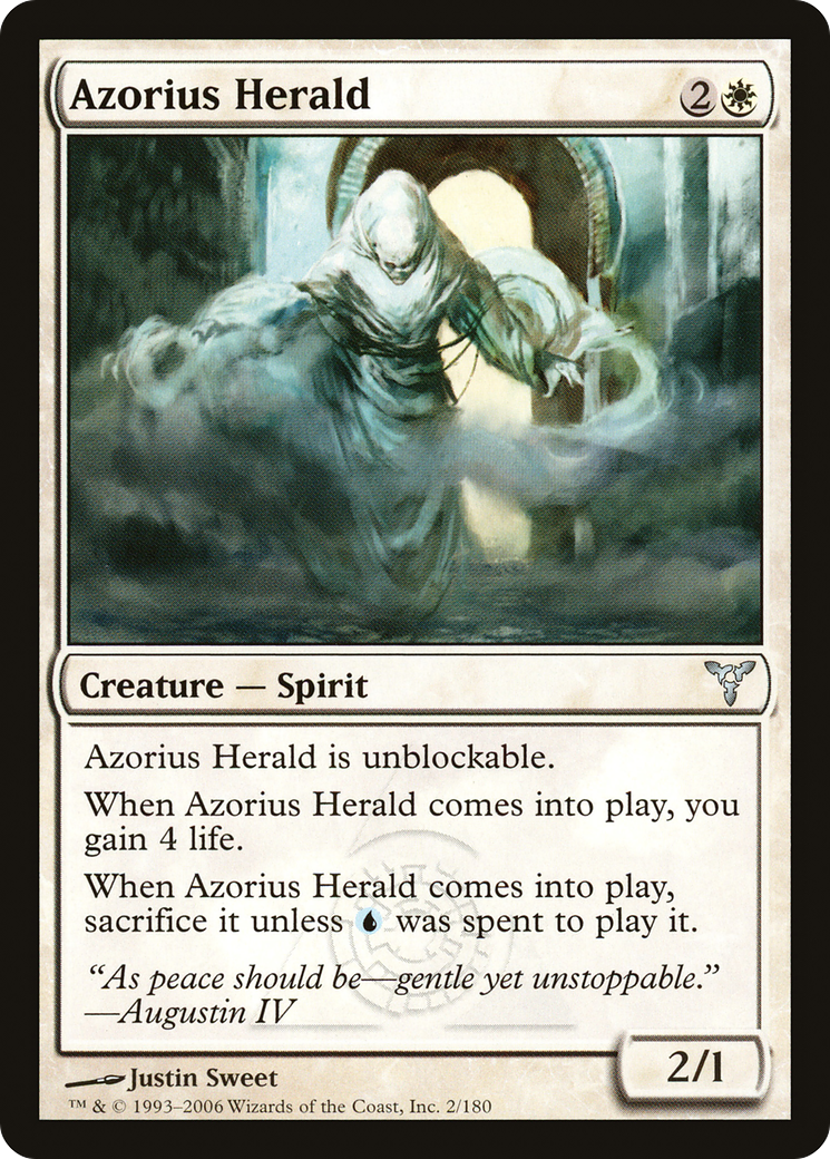Azorius Herald (DIS-002) - Dissension Foil - Premium MTG Single from Wizards of the Coast - Just $0.25! Shop now at Game Crave Tournament Store