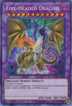 Five-Headed Dragon (BLHR-EN000) - Battles of Legend: Hero's Revenge 1st Edition - Premium Yugioh Single from Konami - Just $1.59! Shop now at Game Crave Tournament Store