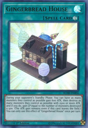 Gingerbread House (BLHR-EN004) - Battles of Legend: Hero's Revenge 1st Edition - Premium Yugioh Single from Konami - Just $0.26! Shop now at Game Crave Tournament Store