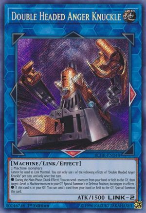 Double Headed Anger Knuckle (BLHR-EN048) - Battles of Legend: Hero's Revenge 1st Edition - Premium Yugioh Single from Konami - Just $0.24! Shop now at Game Crave Tournament Store