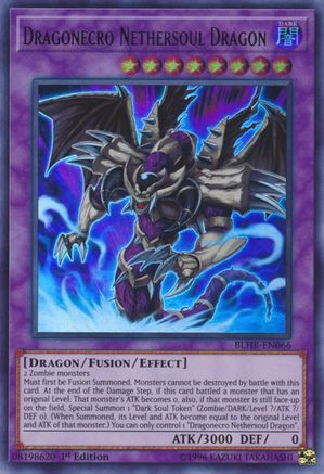 Dragonecro Nethersoul Dragon (BLHR-EN066) - Battles of Legend: Hero's Revenge 1st Edition - Premium Yugioh Single from Konami - Just $0.17! Shop now at Game Crave Tournament Store
