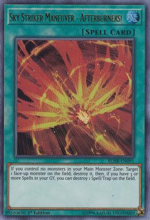 Sky Striker Maneuver - Afterburners! (BLHR-EN091) - Battles of Legend: Hero's Revenge 1st Edition - Premium Yugioh Single from Konami - Just $0.31! Shop now at Game Crave Tournament Store