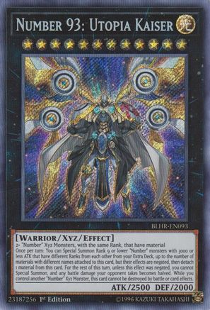 Number 93: Utopia Kaiser (BLHR-EN093) - Battles of Legend: Hero's Revenge 1st Edition - Premium Yugioh Single from Konami - Just $2.41! Shop now at Game Crave Tournament Store