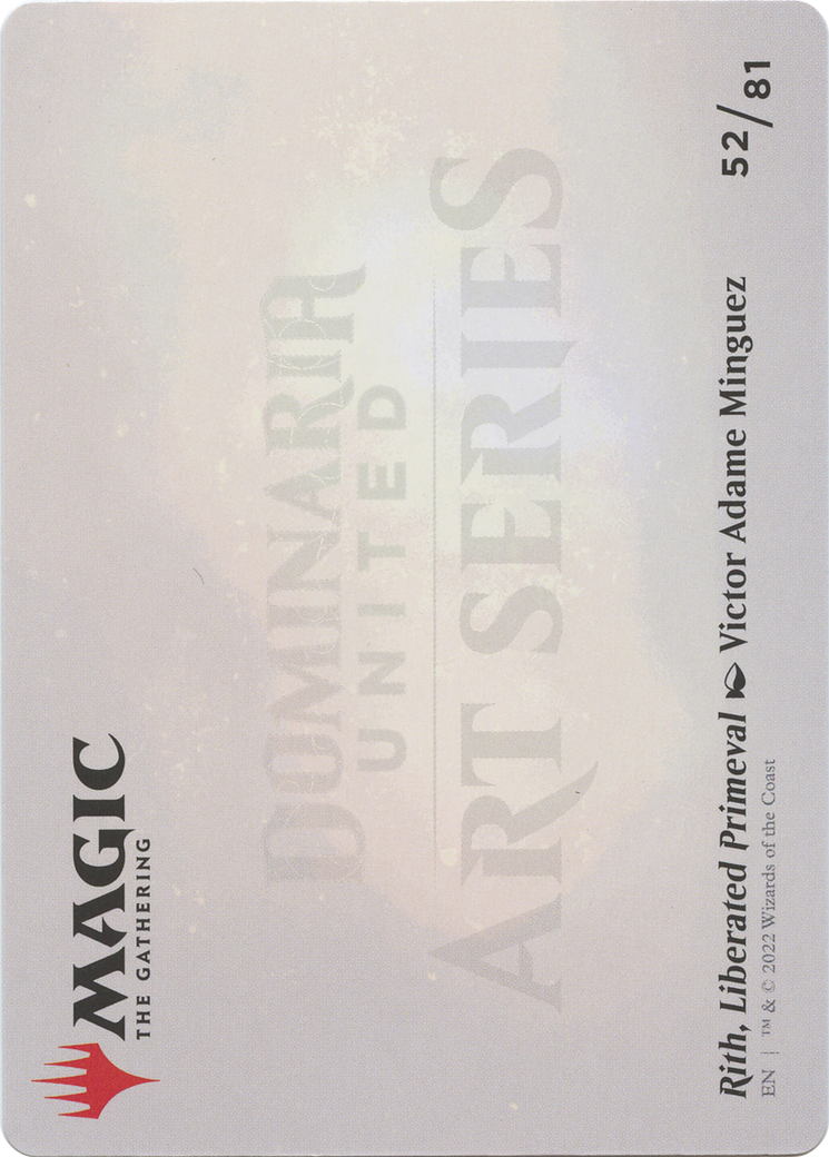 Rith, Liberated Primeval // Rith, Liberated Primeval (ADMU-052) - Dominaria United Art Series (Borderless) - Premium MTG Single from Wizards of the Coast - Just $0! Shop now at Game Crave Tournament Store