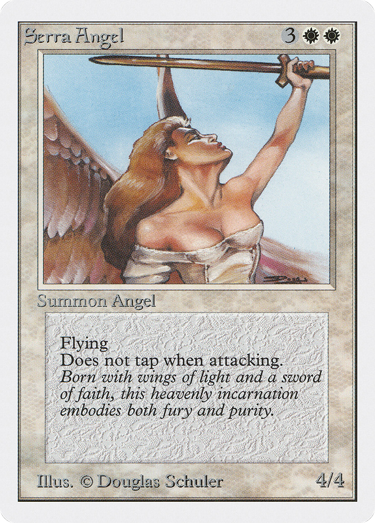 Serra Angel (2ED-040) - Unlimited Edition - Premium MTG Single from Wizards of the Coast - Just $18.14! Shop now at Game Crave Tournament Store