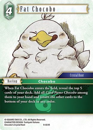 Fat Chocobo (OPUS IX) Foil - Premium Final Fantasy Single from Opus IX - Just $0.42! Shop now at Game Crave Tournament Store
