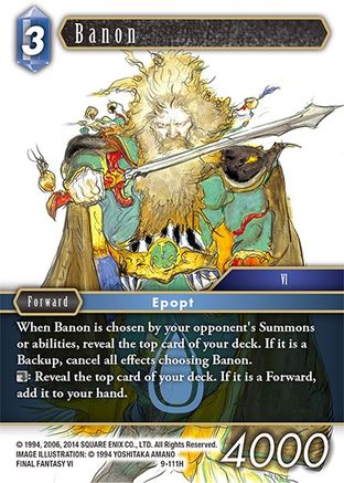 Banon (OPUS IX) - Premium Final Fantasy Single from Opus IX - Just $0.25! Shop now at Game Crave Tournament Store