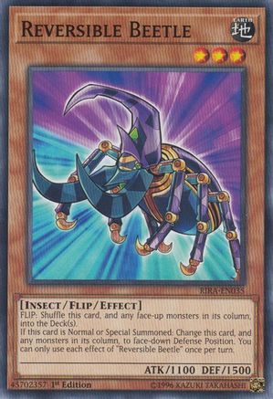 Reversible Beetle (RIRA-EN035) - Rising Rampage 1st Edition - Premium Yugioh Single from Konami - Just $0.25! Shop now at Game Crave Tournament Store