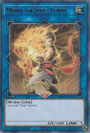 Monk of the Tenyi (RIRA-EN043) - Rising Rampage Unlimited - Premium Yugioh Single from Konami - Just $0.28! Shop now at Game Crave Tournament Store