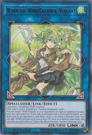 Wynn the Wind Charmer, Verdant (RIRA-EN046) - Rising Rampage Unlimited - Premium Yugioh Single from Konami - Just $0.08! Shop now at Game Crave Tournament Store
