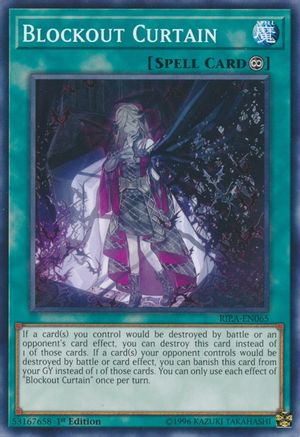 Blockout Curtain (RIRA-EN065) - Rising Rampage 1st Edition - Premium Yugioh Single from Konami - Just $0.25! Shop now at Game Crave Tournament Store