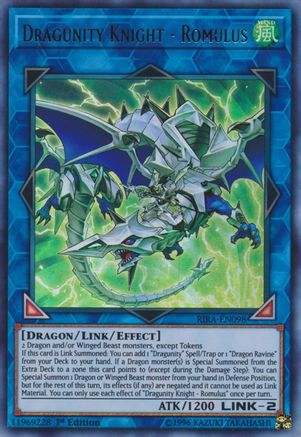 Dragunity Knight - Romulus (RIRA-EN098) - Rising Rampage Unlimited - Premium Yugioh Single from Konami - Just $0.54! Shop now at Game Crave Tournament Store