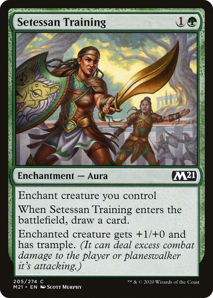 Setessan Training (M21-205) - Core Set 2021 Foil - Premium MTG Single from Wizards of the Coast - Just $0.25! Shop now at Game Crave Tournament Store