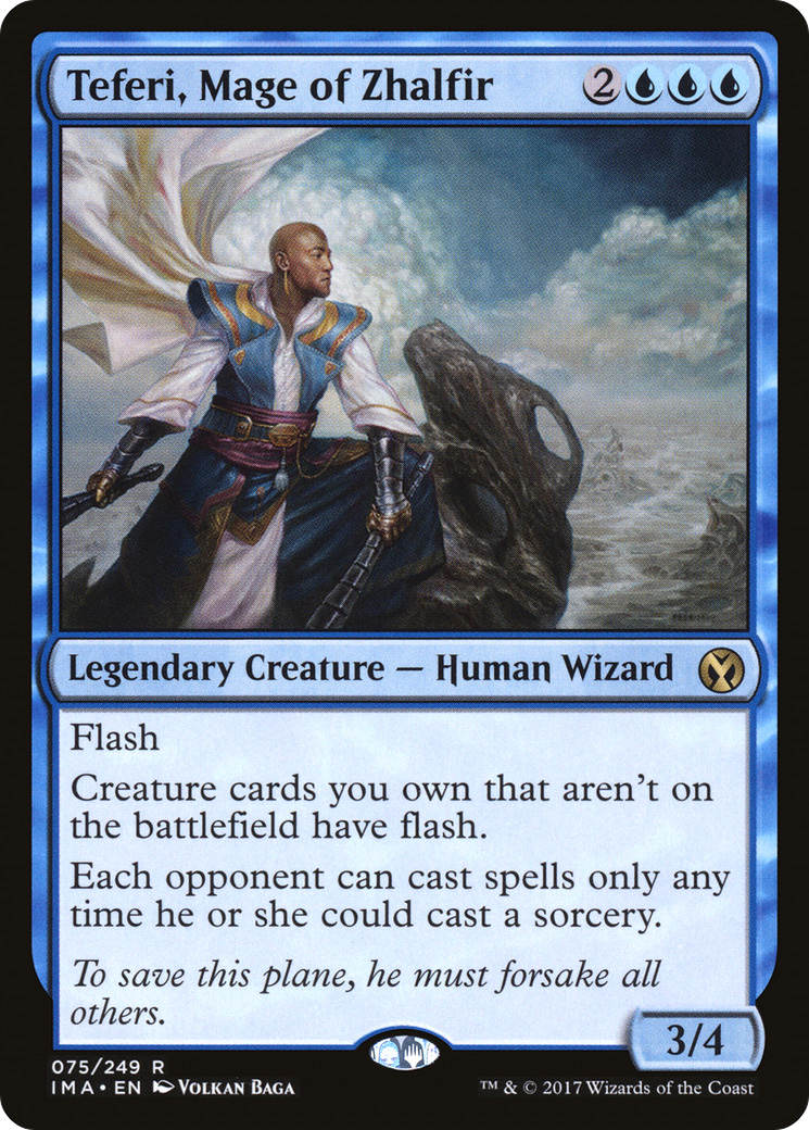 Teferi, Mage of Zhalfir (IMA-075) - Iconic Masters Foil - Premium MTG Single from Wizards of the Coast - Just $0.76! Shop now at Game Crave Tournament Store