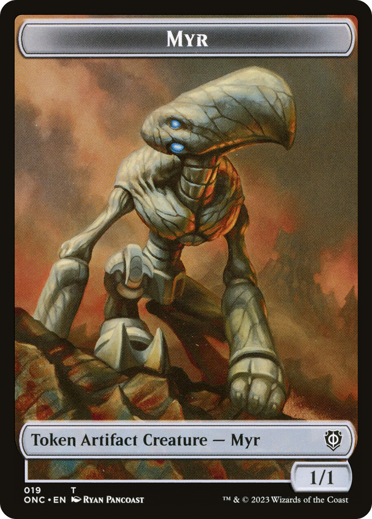 Myr (TONC-019) - Phyrexia: All Will Be One Commander Tokens - Premium MTG Single from Wizards of the Coast - Just $0! Shop now at Game Crave Tournament Store
