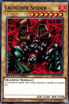 Launcher Spider (SBSC-EN024) - Speed Duel: Scars of Battle 1st Edition - Premium Yugioh Single from Konami - Just $0.25! Shop now at Game Crave Tournament Store