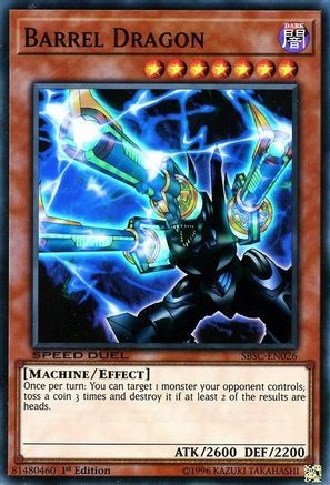 Barrel Dragon (SBSC-EN026) - Speed Duel: Scars of Battle 1st Edition - Premium Yugioh Single from Konami - Just $0.21! Shop now at Game Crave Tournament Store