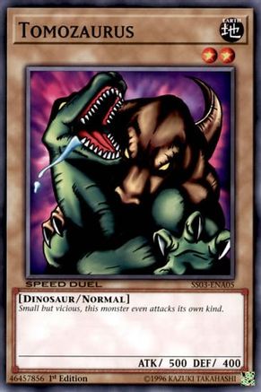 Tomozaurus (SS03-ENA05) - Speed Duel Decks: Ultimate Predators 1st Edition - Premium Yugioh Single from Konami - Just $0.25! Shop now at Game Crave Tournament Store