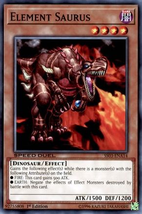 Element Saurus (SS03-ENA14) - Speed Duel Decks: Ultimate Predators 1st Edition - Premium Yugioh Single from Konami - Just $0.25! Shop now at Game Crave Tournament Store