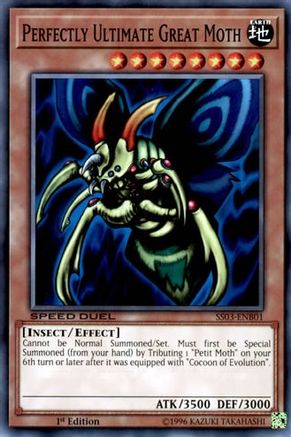 Perfectly Ultimate Great Moth (SS03-ENB01) - Speed Duel Decks: Ultimate Predators 1st Edition - Premium Yugioh Single from Konami - Just $0.25! Shop now at Game Crave Tournament Store