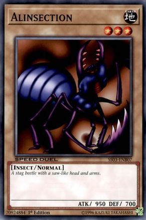 Alinsection (SS03-ENB07) - Speed Duel Decks: Ultimate Predators 1st Edition - Premium Yugioh Single from Konami - Just $0.25! Shop now at Game Crave Tournament Store