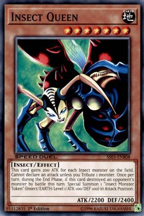 Insect Queen (SS03-ENB08) - Speed Duel Decks: Ultimate Predators 1st Edition - Premium Yugioh Single from Konami - Just $0.25! Shop now at Game Crave Tournament Store