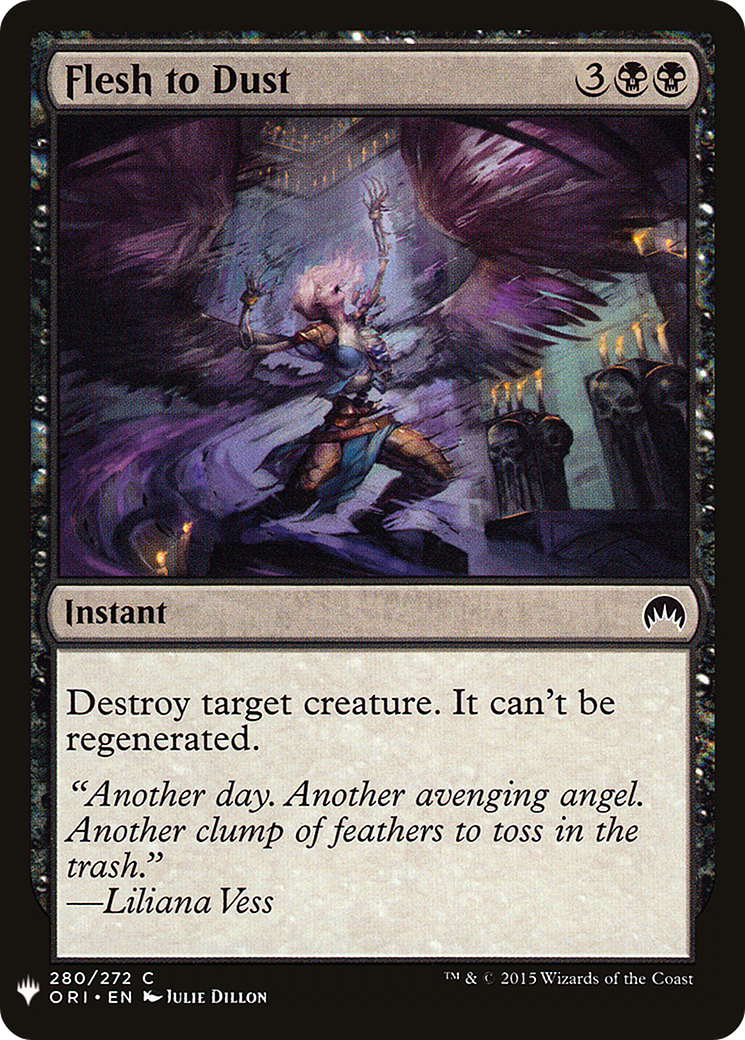 Flesh to Dust (MB1-663) - Mystery Booster - Premium MTG Single from Wizards of the Coast - Just $0.08! Shop now at Game Crave Tournament Store