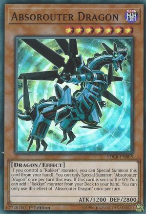 Absorouter Dragon (SDRR-EN005) - Structure Deck: Rokket Revolt 1st Edition - Premium Yugioh Single from Konami - Just $0.17! Shop now at Game Crave Tournament Store