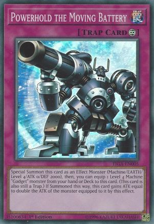 Powerhold the Moving Battery (FIGA-EN005) - Fists of the Gadgets 1st Edition - Premium Yugioh Single from Konami - Just $0.25! Shop now at Game Crave Tournament Store