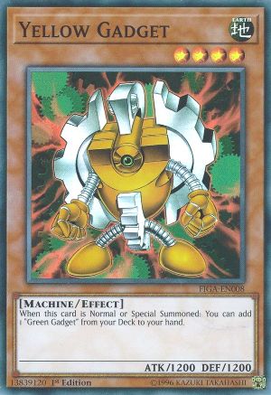 Yellow Gadget (FIGA-EN008) - Fists of the Gadgets 1st Edition - Premium Yugioh Single from Konami - Just $0.25! Shop now at Game Crave Tournament Store