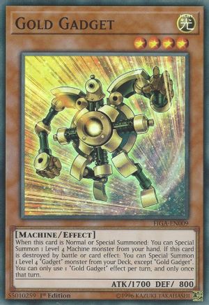 Gold Gadget (FIGA-EN009) - Fists of the Gadgets 1st Edition - Premium Yugioh Single from Konami - Just $0.25! Shop now at Game Crave Tournament Store