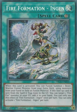 Fire Formation - Ingen (FIGA-EN020) - Fists of the Gadgets 1st Edition - Premium Yugioh Single from Konami - Just $0.25! Shop now at Game Crave Tournament Store