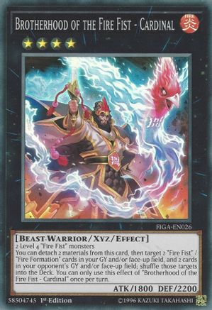 Game Crave Tournament Store - Brotherhood of the Fire Fist - Cardinal (FIGA-EN026) - Fists of the Gadgets 1st Edition Game Crave Tournament Store - Brotherhood of the Fire Fist - Cardinal (FIGA-EN026) - Fists of the Gadgets 1st Edition