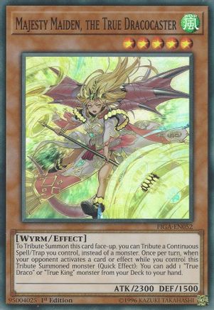 Majesty Maiden, the True Dracocaster (FIGA-EN052) - Fists of the Gadgets 1st Edition - Premium Yugioh Single from Konami - Just $0.25! Shop now at Game Crave Tournament Store