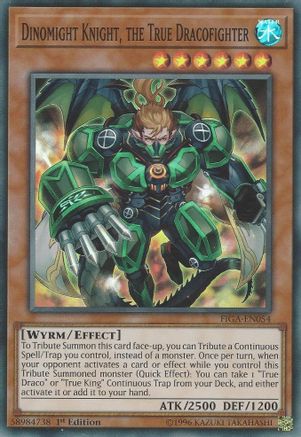Dinomight Knight, the True Dracofighter (FIGA-EN054) - Fists of the Gadgets 1st Edition - Premium Yugioh Single from Konami - Just $0.35! Shop now at Game Crave Tournament Store