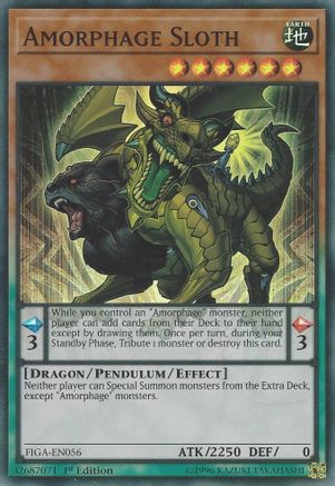Amorphage Sloth (FIGA-EN056) - Fists of the Gadgets 1st Edition - Premium Yugioh Single from Konami - Just $0.81! Shop now at Game Crave Tournament Store