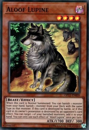 Aloof Lupine (OP11-EN009) - OTS Tournament Pack 11 Unlimited - Premium Yugioh Single from Konami - Just $1.73! Shop now at Game Crave Tournament Store