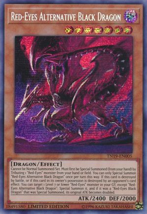 Red-Eyes Alternative Black Dragon (TN19-EN005) - 2019 Gold Sarcophagus Tin Limited - Premium Yugioh Single from Konami - Just $2.15! Shop now at Game Crave Tournament Store