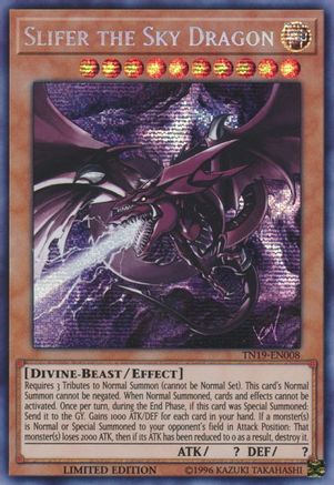 Slifer the Sky Dragon (TN19-EN008) - 2019 Gold Sarcophagus Tin Limited - Premium Yugioh Single from Konami - Just $1.77! Shop now at Game Crave Tournament Store