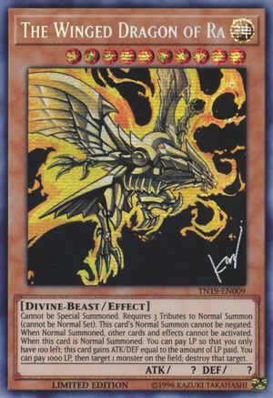 The Winged Dragon of Ra (TN19-EN009) - 2019 Gold Sarcophagus Tin Limited - Premium Yugioh Single from Konami - Just $1.88! Shop now at Game Crave Tournament Store