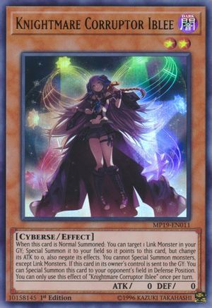 Knightmare Corruptor Iblee (MP19-EN011) - 2019 Gold Sarcophagus Tin Mega Pack Unlimited - Premium Yugioh Single from Konami - Just $0.42! Shop now at Game Crave Tournament Store