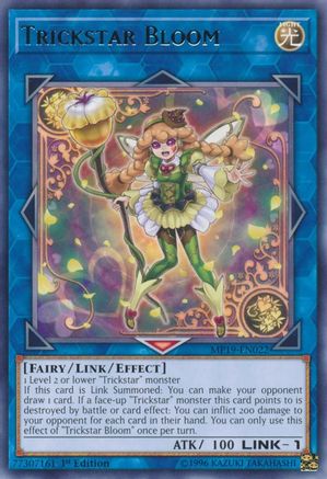 Trickstar Bloom (MP19-EN022) - 2019 Gold Sarcophagus Tin Mega Pack 1st Edition - Premium Yugioh Single from Konami - Just $0.26! Shop now at Game Crave Tournament Store